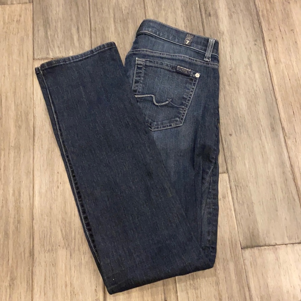 7 FOR ALL MANKIND 2000’s straight leg  jeans long inseam-27